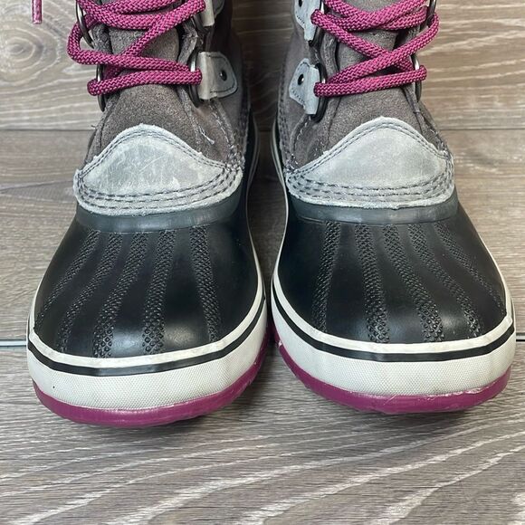 Sorel Joan of Arctic Knit II Warm Waterproof Women’s Sz 7 Gray Suede Snow Boots - Picture 14 of 14